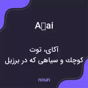 معنی açai به فارسی معنی açai به فارسی