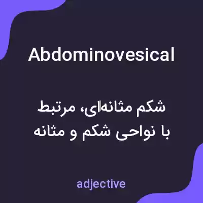 معنی abdominovesical به فارسی