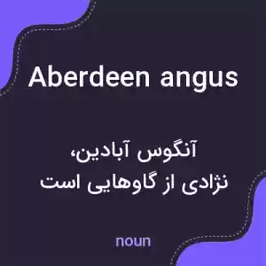 معنی aberdeen angus به فارسی معنی aberdeen angus به فارسی