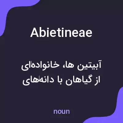 معنی abietineae به فارسی معنی abietineae به فارسی