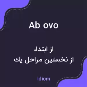 معنی ab ovo به فارسی معنی ab ovo به فارسی