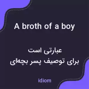 معنی a broth of a boy به فارسی معنی a broth of a boy به فارسی