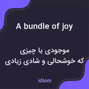 معنی a bundle of joy به فارسی معنی a bundle of joy به فارسی