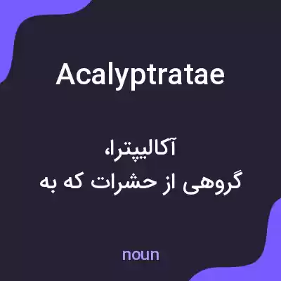معنی acalyptratae به فارسی معنی acalyptratae به فارسی