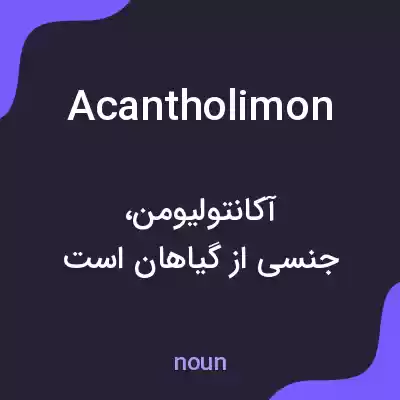 معنی acantholimon به فارسی معنی acantholimon به فارسی