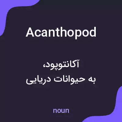 معنی acanthopod به فارسی معنی acanthopod به فارسی