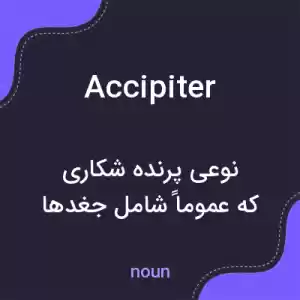 معنی accipiter به فارسی معنی accipiter به فارسی