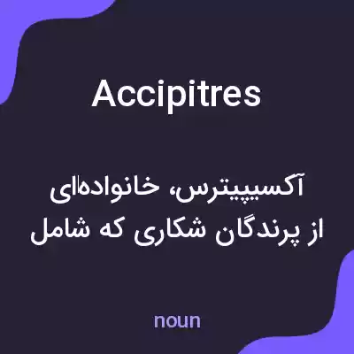 معنی accipitres به فارسی معنی accipitres به فارسی