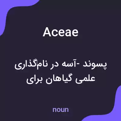 معنی aceae به فارسی معنی aceae به فارسی
