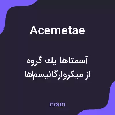 معنی acemetae به فارسی معنی acemetae به فارسی