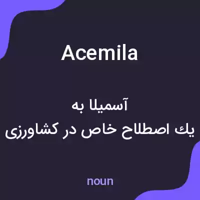 معنی acemila به فارسی