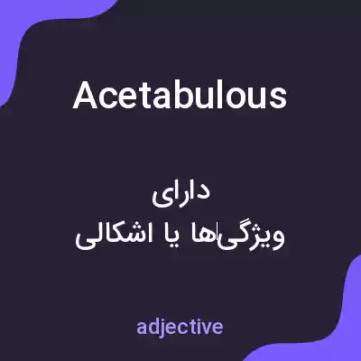 معنی acetabulous به فارسی معنی acetabulous به فارسی