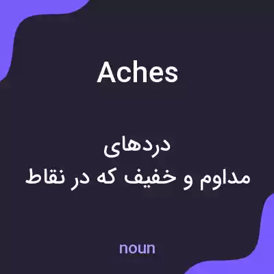 معنی aches به فارسی معنی aches به فارسی