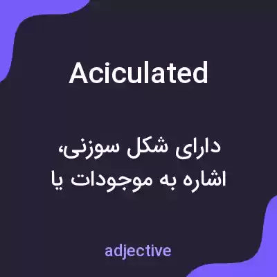 معنی aciculated به فارسی معنی aciculated به فارسی