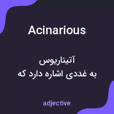 معنی acinarious به فارسی معنی acinarious به فارسی