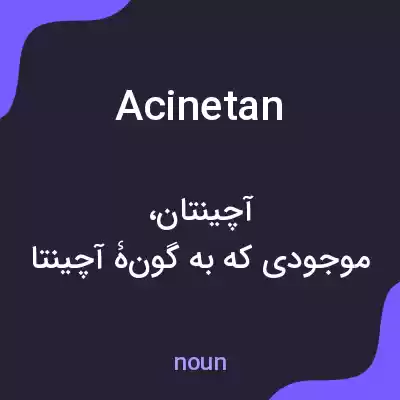 معنی acinetan به فارسی معنی acinetan به فارسی
