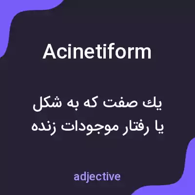 معنی acinetiform به فارسی معنی acinetiform به فارسی