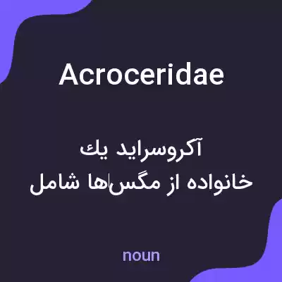 معنی acroceridae به فارسی معنی acroceridae به فارسی