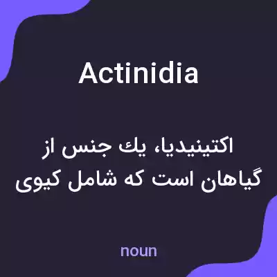 معنی actinidia به فارسی معنی actinidia به فارسی