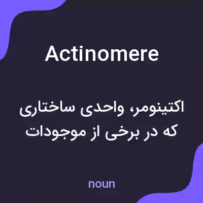 معنی actinomere به فارسی معنی actinomere به فارسی