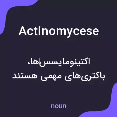 معنی actinomycese به فارسی معنی actinomycese به فارسی