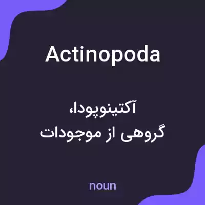 معنی actinopoda به فارسی معنی actinopoda به فارسی