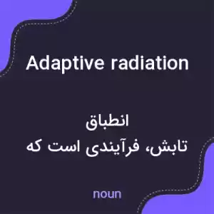 معنی adaptive radiation به فارسی معنی adaptive radiation به فارسی