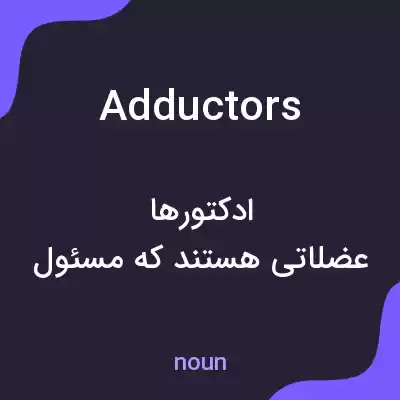 معنی adductors به فارسی معنی adductors به فارسی