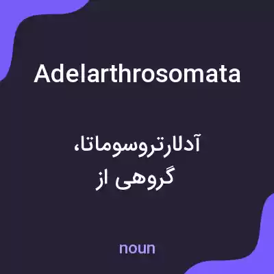 معنی adelarthrosomata به فارسی معنی adelarthrosomata به فارسی