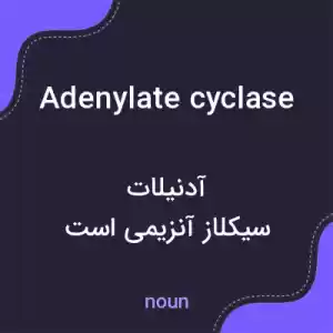 معنی adenylate cyclase به فارسی معنی adenylate cyclase به فارسی