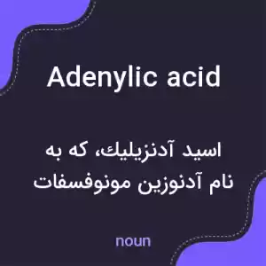 معنی adenylic acid به فارسی معنی adenylic acid به فارسی
