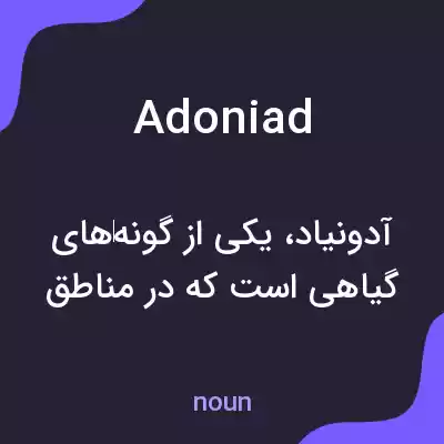معنی adoniad به فارسی معنی adoniad به فارسی