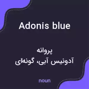 معنی adonis blue به فارسی معنی adonis blue به فارسی