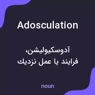 معنی adosculation به فارسی معنی adosculation به فارسی