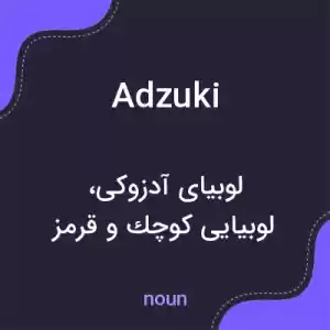 معنی adzuki به فارسی معنی adzuki به فارسی