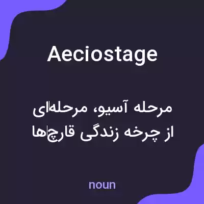 معنی aeciostage به فارسی معنی aeciostage به فارسی