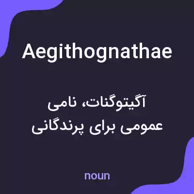 معنی aegithognathae به فارسی معنی aegithognathae به فارسی