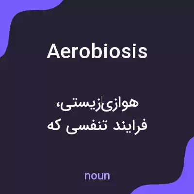 معنی aerobiosis به فارسی معنی aerobiosis به فارسی