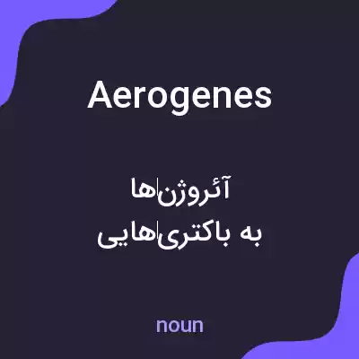 معنی aerogenes به فارسی معنی aerogenes به فارسی
