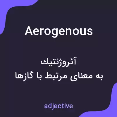 معنی aerogenous به فارسی معنی aerogenous به فارسی