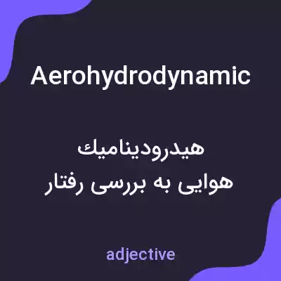 معنی aerohydrodynamic به فارسی معنی aerohydrodynamic به فارسی