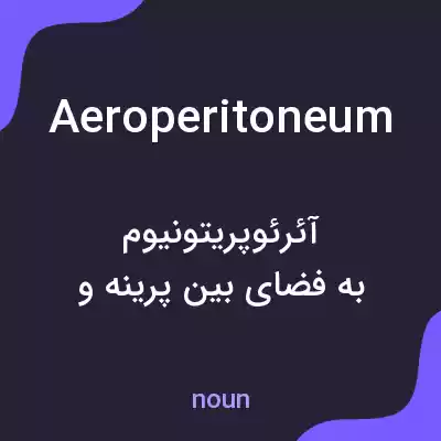 معنی aeroperitoneum به فارسی معنی aeroperitoneum به فارسی