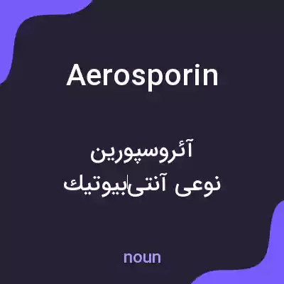 معنی aerosporin به فارسی معنی aerosporin به فارسی