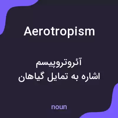 معنی aerotropism به فارسی معنی aerotropism به فارسی