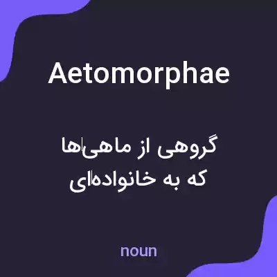 معنی aetomorphae به فارسی معنی aetomorphae به فارسی