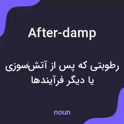 معنی after-damp به فارسی معنی after-damp به فارسی