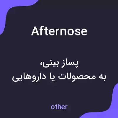 معنی afternose به فارسی معنی afternose به فارسی