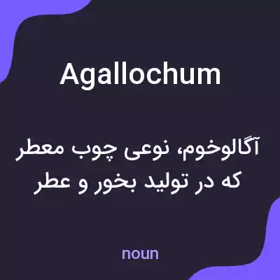 معنی agallochum به فارسی معنی agallochum به فارسی