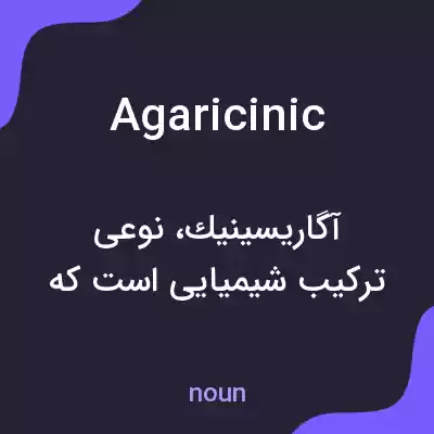 معنی agaricinic به فارسی معنی agaricinic به فارسی
