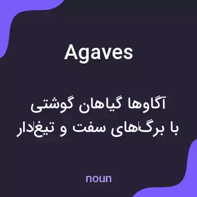 معنی agaves به فارسی معنی agaves به فارسی
